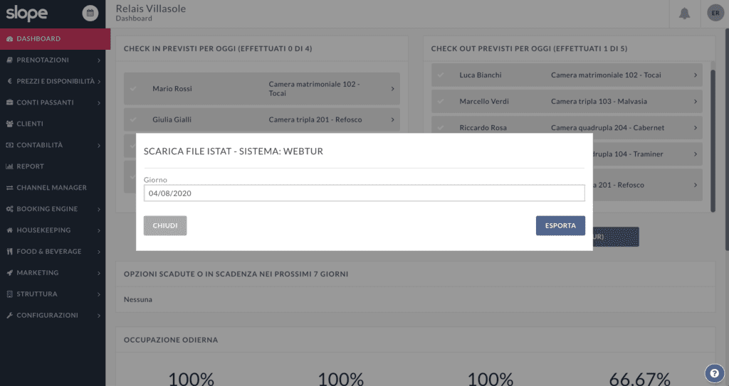 WebTur Friuli Venezia Giulia come inviare segnalazione ISTAT con WebTur